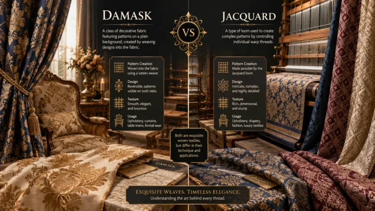 damask or jacquard