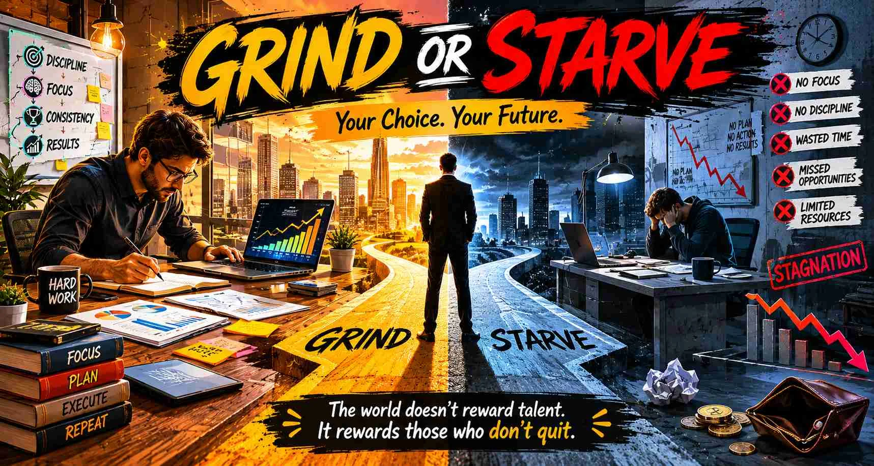 grind or starve