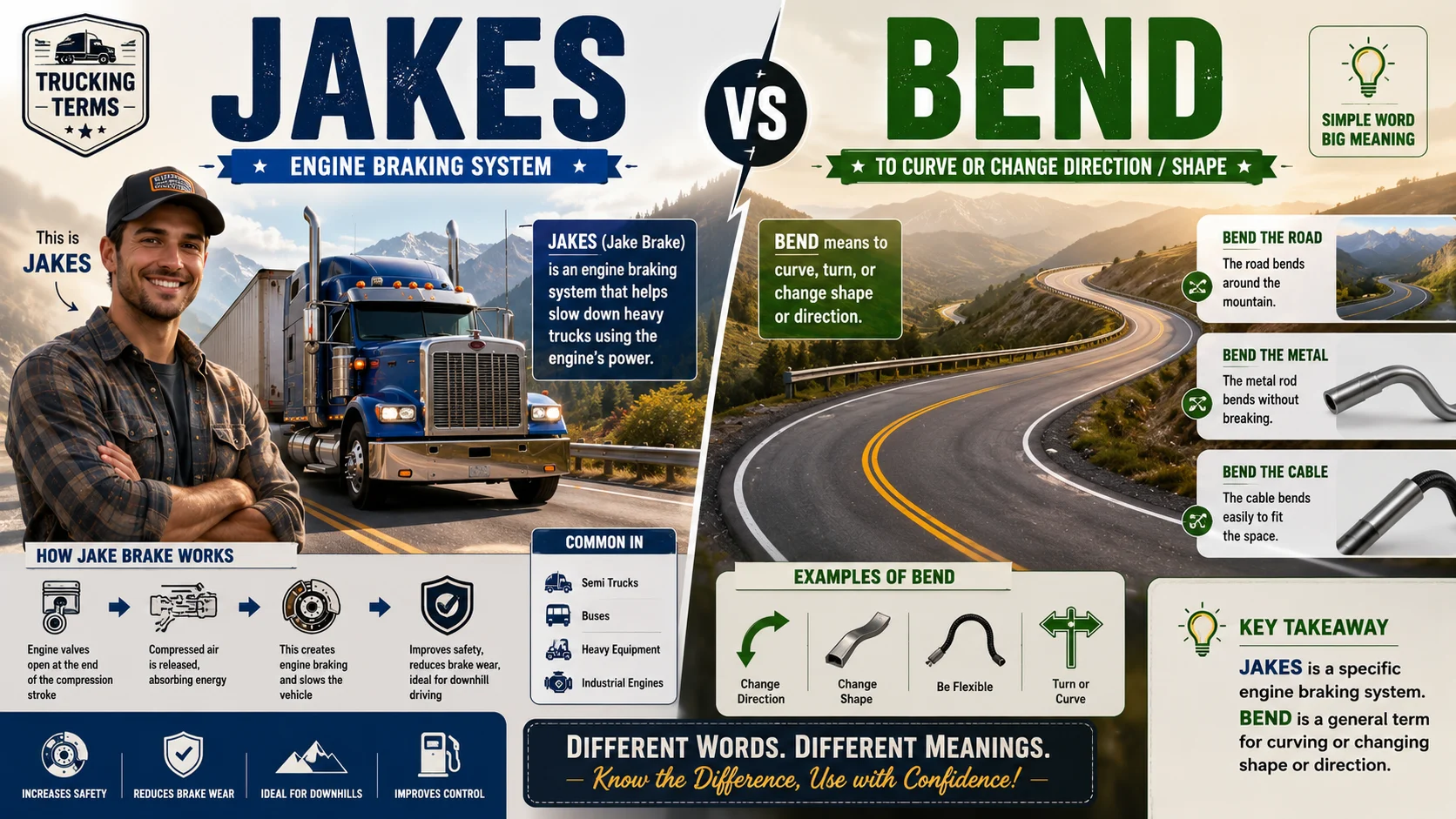 jakes or bend