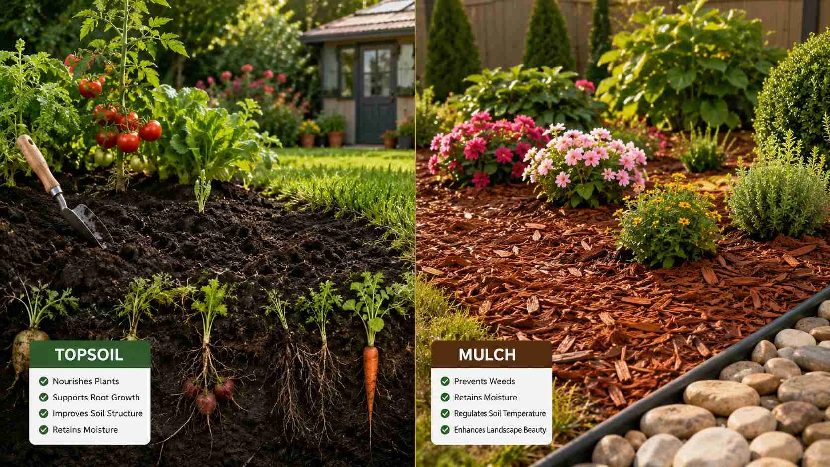 topsoil or mulch