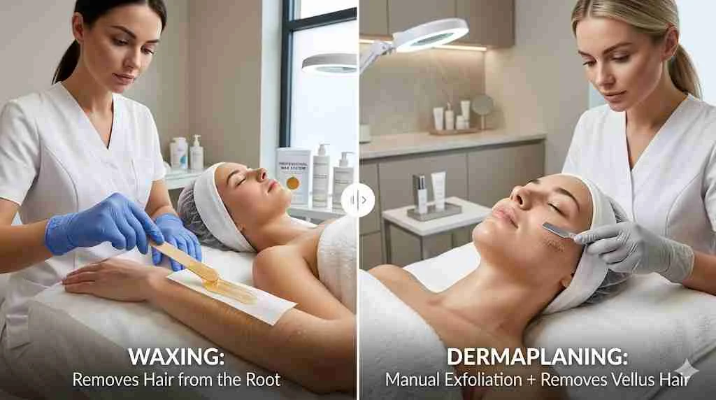 wax or dermaplane